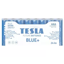 obrázek produktu TESLA BLUE+ Zinc Carbon baterie AAA (R03, mikrotužková, fólie) 24 ks