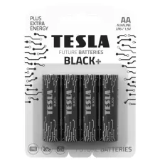 obrázek produktu TESLA BLACK+ alkalická baterie AA (LR06, tužková, blister) 4 ks