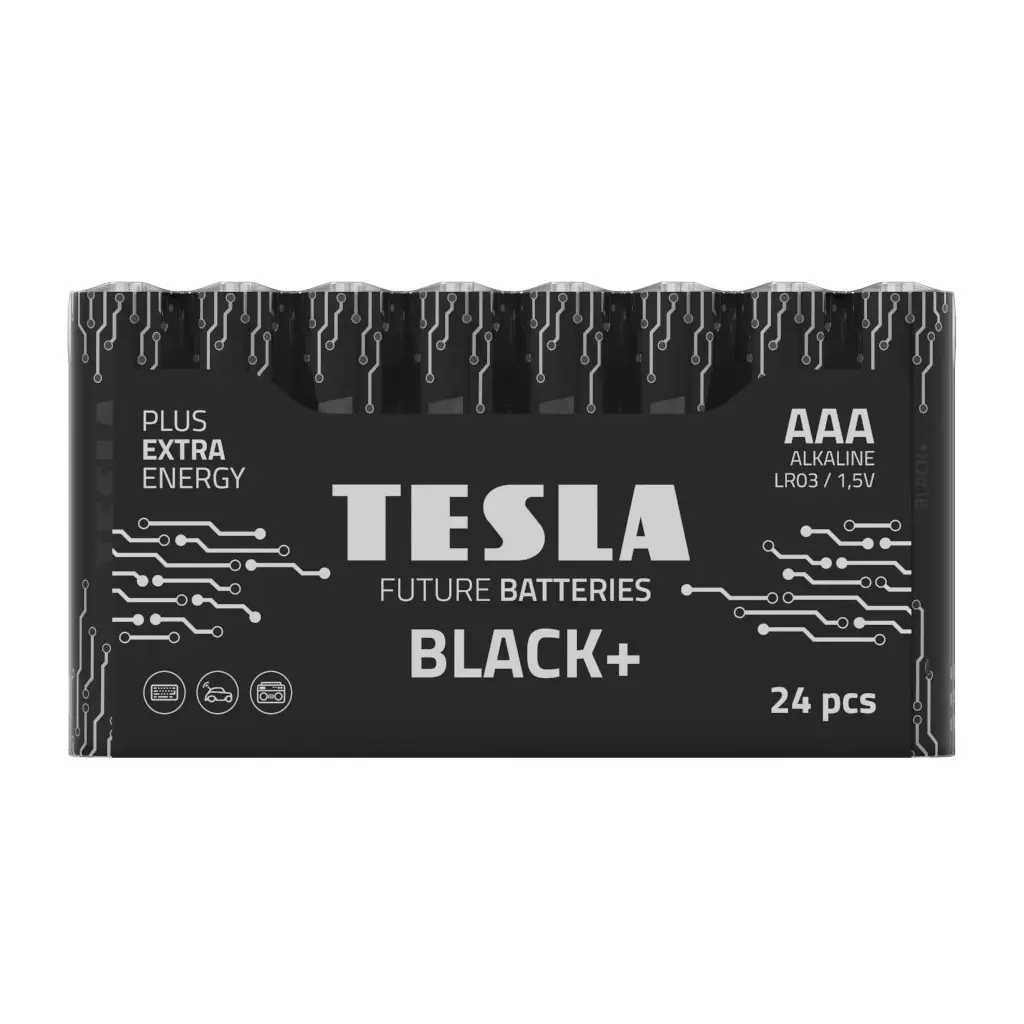 Obrázek produktu TESLA BLACK+ alkalická baterie AAA (LR03, mikrotuž