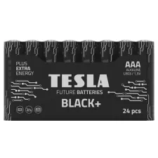 obrázek produktu TESLA BLACK+ alkalická baterie AAA (LR03, mikrotužková, fólie) 24 ks