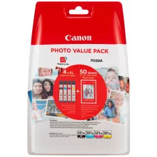 obrázek produktu Canon multipack s foto papírem inkoustových náplní CLI-581XL BK/C/M/Y PHOTO VALUE BL