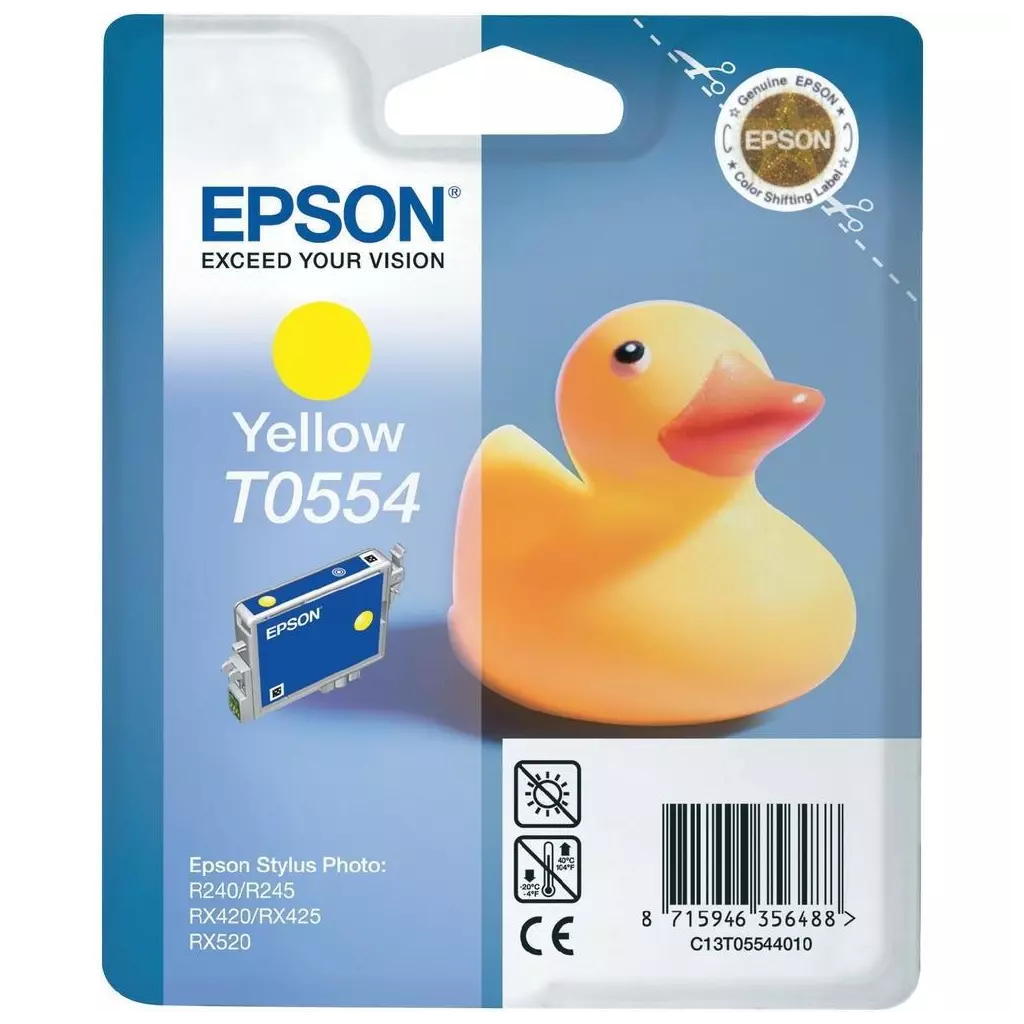 Obrázek produktu Epson inkoustová náplň/ C13T055440/ Stylus Photo R240/ RX 420/ 425/ 520/ Žlutá