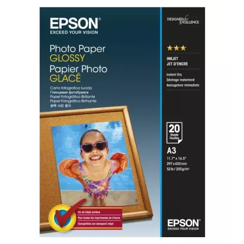 obrázek produktu EPSON fotopapír C13S042536/ A3/ lesklý/ 20ks