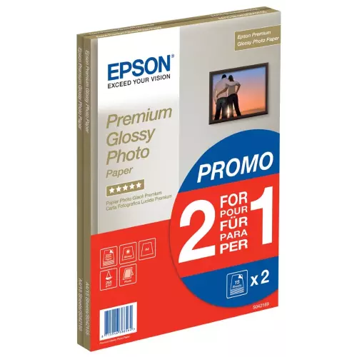 obrázek produktu EPSON fotopapír C13S042169/ A4/ Premium Glossy Photo / 2x15ks