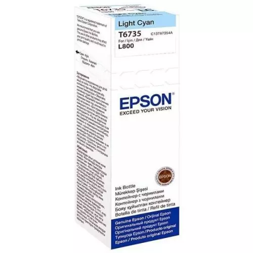 obrázek produktu Epson inkoustová náplň/ C13T67354A/ FOTO L800/ 70ml/ Světlá azurová