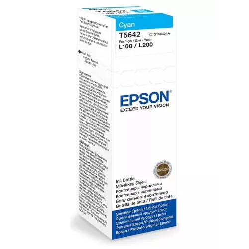 obrázek produktu Epson inkoustová náplň 664/ C13T66424A/ L100/ L110/ L200/ L210/ L355/ L550/ 70ml/ Modrá