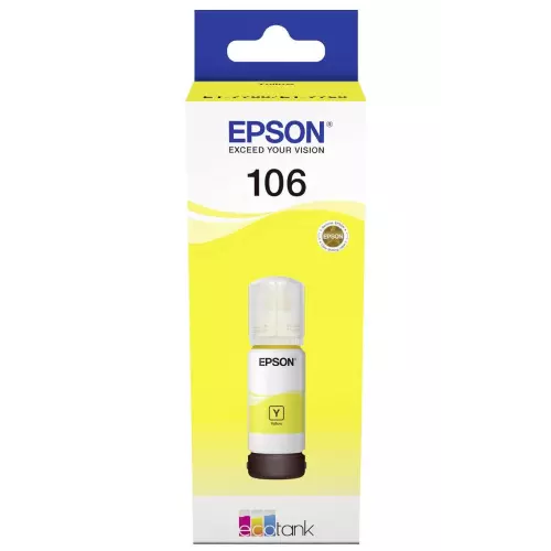 obrázek produktu Epson inkoustová náplň/ C13T00R440/ 106 EcoTank/ L7160/ L7180/ Žlutá