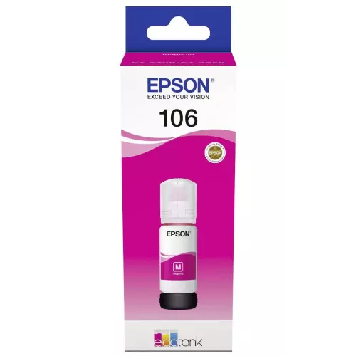 obrázek produktu Epson inkoustová náplň/ C13T00R340/ 106 EcoTank/ L7160/ L7180/ Magenta