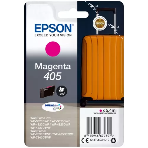 obrázek produktu Epson inkoustová nápln 405 DURABrite Ultra Ink/ C13T05G34010/ Magenta