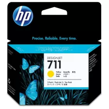 obrázek produktu HP inkoustová kazeta 711 žlutá CZ136A originál 3-pack