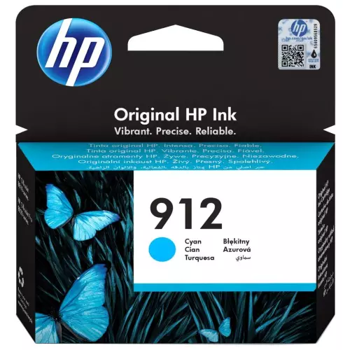 obrázek produktu HP cartridge 912 (cyan, 315str.) pro HP OfficeJet 8013, HP OfficeJet Pro 8023
