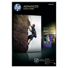 obrázek produktu HP Advanced Glossy Photo Paper, Q8691A, foto papír, bez okrajů typ lesklý, zdokonalený typ bílý, 10x15cm, 4x6\", 250 g/m2, 25 ks, i