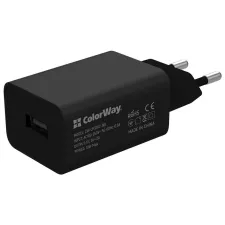 obrázek produktu COLORWAY 1x USB/ síťová nabíječka/ 10W/ 100V-240V/ Černá