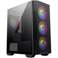 obrázek produktu MSI skříň MAG FORGE M100R/ bez zdroje/ levé temperované sklo/ 4x 120 mm A-RGB fan/ 1x USB3.2/ černá