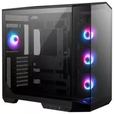 obrázek produktu MSI skříň MAG PANO 100R PZ Black/ bez zdroje/ levé a přední sklo/ 4x 120 mm A-RGB fan/ 1x USB-C/ 1x USB3.2/ černá