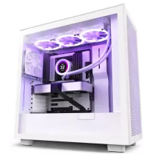 obrázek produktu NZXT skříň H7 Flow edition / ATX / 2x 120 mm fan / USB-C / 2x USB / prosklená bočnice / mesh panel / bílá