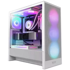 obrázek produktu NZXT skříň H5 Flow RGB edition / 1x360 mm RGB core fan / 1x120mm / USB 3.0 / USB-C 3.1 / průhledná bočnice / mesh / bílá