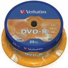 obrázek produktu VERBATIM DVD-R 4,7GB/ 16x/ 25pack/ spindle