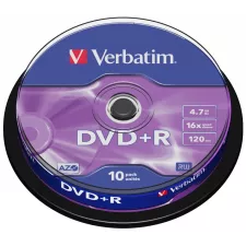 obrázek produktu VERBATIM DVD+R 4,7GB/ 16x/ 10pack/ spindle