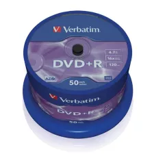 obrázek produktu VERBATIM DVD+R 4,7GB/ 16x/ 50pack/ spindle