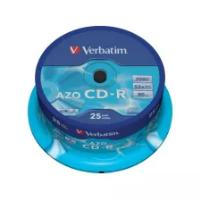 obrázek produktu VERBATIM CD-R80 700MB/ 52x/ AZO/ 25pack/ spindle