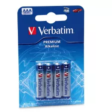obrázek produktu VERBATIM alkalická baterie 1,5V AAA/ blistr 4ks