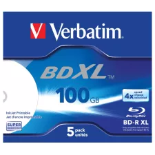 obrázek produktu VERBATIM BD-R Blu-Ray XL 100GB/ 4x/ Recordable/ Jewel/ 5pack