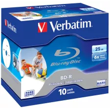 obrázek produktu VERBATIM BD-R SL 25GB, 6x, printable, jewel case 10 ks