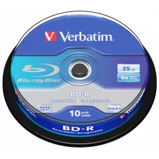 obrázek produktu VERBATIM BD-R Blu-Ray SL 25GB/ 6x/ 10pack/ spindle