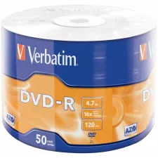 obrázek produktu VERBATIM DVD-R AZO 4,7GB/ 16x/ 50pack/ wrap