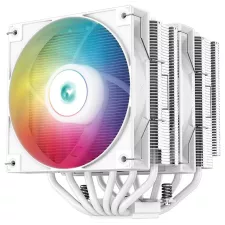 obrázek produktu DEEPCOOL chladič AG620 WH ARGB / 2x 120mm fan / 6x heatpipes / PWM / pro Intel i AMD / bílý