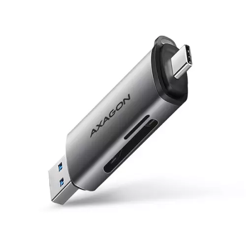 obrázek produktu AXAGON čtečka paměťových karet MicroSD/SD / CRE-SAC / USB-A / USB-C / 3.2 Gen1 /