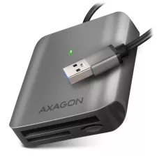 obrázek produktu AXAGON externí čtečka paměťových karet microSD/SD/CF / CRE-S3 / USB-A 3.2 Gen 1 / UHS-II / hliníkové tělo