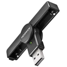 obrázek produktu AXAGON kapesní čtečka kontaktních smart karet USB-A (eObčanka) / Smart Card / CRE-SMPA / USB 2.0