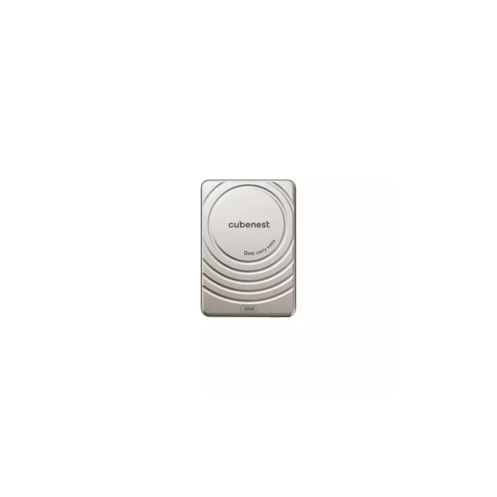 Obrázek produktu CubeNest S1B3 Natural 5000mAh Magnetická bezdrátová Slim PowerBanka s podporou magsafe
