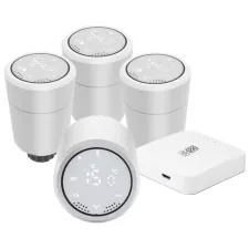 obrázek produktu IMMAX NEO SMART Termostatická hlavice 4+1 Starter Kit, Zigbee, TUYA