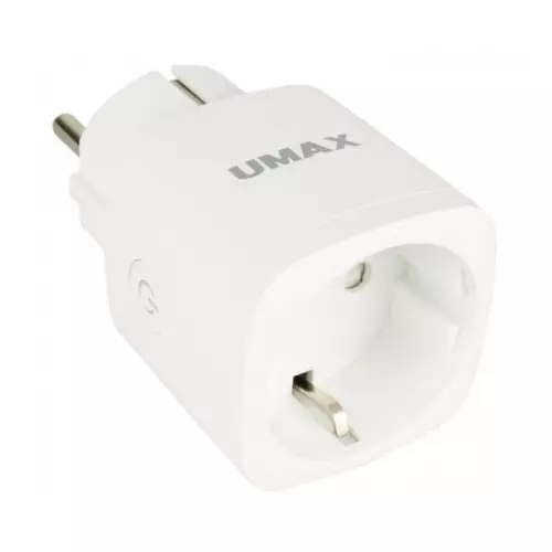 obrázek produktu UMAX chytrá zásuvka U-Smart Wifi Plug Mini/ Wi-Fi/ 1x zástrčka/ Amazon Alexa/ Google Assistant/ Android/ iOS/ bílá