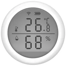 obrázek produktu UMAX chytrý senzor teploty a vlhkosti U-Smart Temperature and Humidity Sensor/ Wi-Fi/ Android/ iOS/ CZ app/ bílý