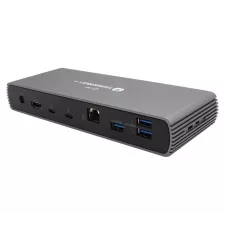 obrázek produktu i-tec dokovací stanice Thunderbolt 4 Dual Display/ 4x USB 3.1/ 3x Thunderbolt 4/ HDMI/ LAN/ SD/ Power Delivery 96W