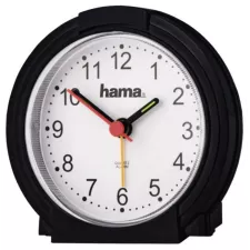 obrázek produktu HAMA classic budík/ tichý chod/ podsvícení/ 1x AA baterie/ černo-bílý