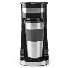 obrázek produktu Kávovar | Kávový Filtr | 0.4 l | 1 Šálky | Černá / Stříbrná