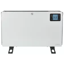 obrázek produktu NEDIS konvekční ohřívač/ termostat/ 3 nastavení/ display/ časovač/ DO včetně baterie CR2032/ výkon 2000 W/ kov/ bílý