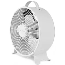obrázek produktu NEDIS stolní ventilátor/ průměr 25 cm/ výkon 20 W/ síťové napájení/ 2 rychlosti/ kovový/ bílý