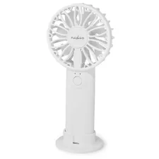 obrázek produktu NEDIS ruční ventilátor/ průměr 6 cm/ výkon 0,9 W/ 2 rychlosti/ plast/ bílý