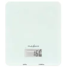 obrázek produktu NEDIS chytrá kuchyňská váha/ Bluetooth/ nosnost 5kg/ plast/ sklo/ bílá