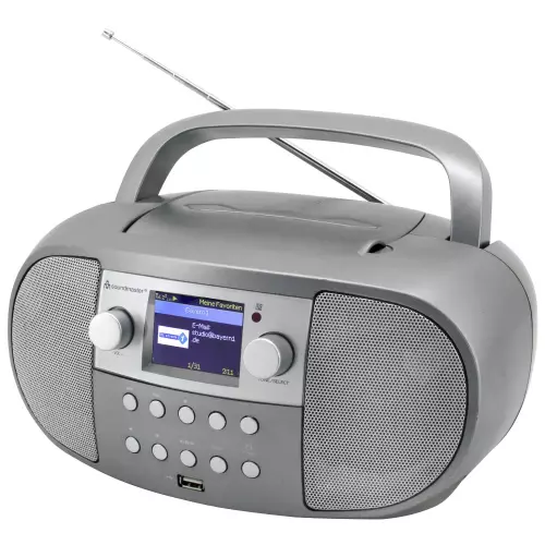 obrázek produktu Soundmaster SCD7600TI/ DAB+/ Internet Wi-Fi rádio/ BT/ CD/ MP3/ LCD/ RDS/ USB/ AUX IN/ Stříbrný