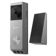 obrázek produktu EZVIZ chytrý zvonek se dvěma kamerami EP3X Pro/ Wi-Fi/ videotelefon/ rozlišení 2048x1296/ IP65/ stříbrný