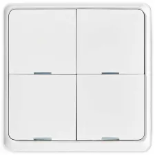 obrázek produktu NEDIS chytrý nástěnný vypínač/ Zigbee 3.0/ nástěnný držák/ čtyři tlačítka/ bílý