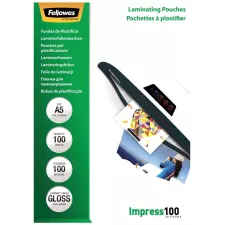 obrázek produktu FELLOWES laminovací fólie/ formát A5/ 100 mic/ velikost 154x216 mm/ lesklé/ 100 pack