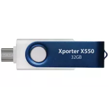 obrázek produktu PATRIOT Xporter X550 32GB / USB Typ-A + USB Typ-C / USB 3.2 Gen 1 / bílo-modrá